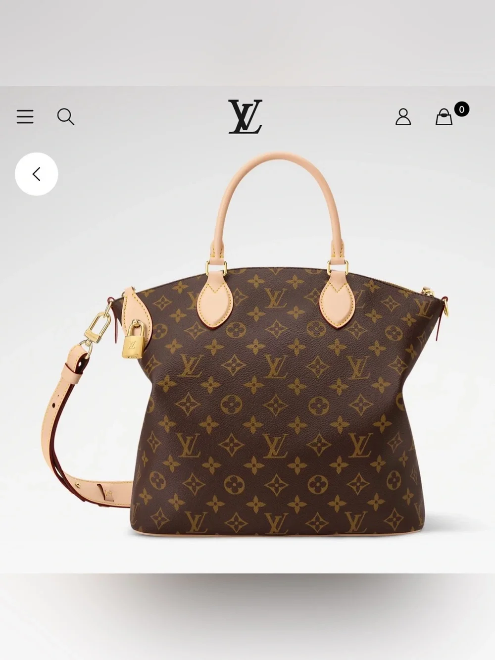 Louis Vuitton Neo Lockit MM  Brown Monogram Canvas Tote
